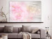 Canvas Print In Pink Tone (1-piece) wide - pink flowers amidst lace 138506 additionalThumb 3
