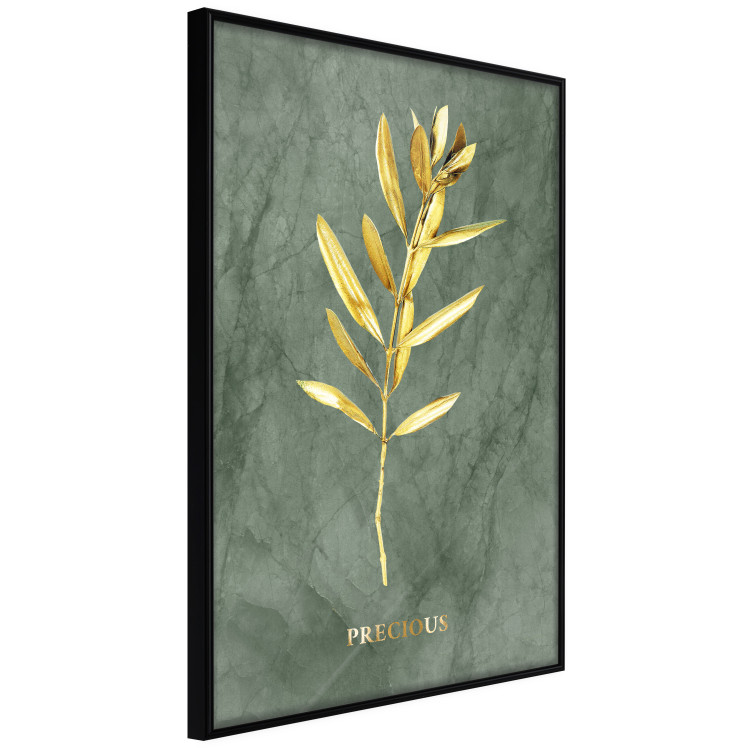 Poster Original Plant - Fragment of an Olive Tree on a Marble Background 148906 additionalImage 7
