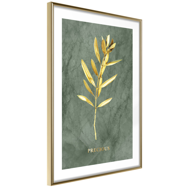 Poster Original Plant - Fragment of an Olive Tree on a Marble Background 148906 additionalImage 8