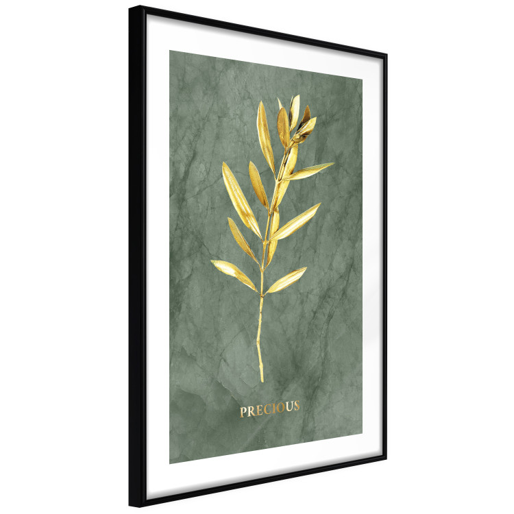 Poster Original Plant - Fragment of an Olive Tree on a Marble Background 148906 additionalImage 6