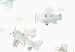 Wall Mural Expedition in the Sky - Pilot Animals in Turquoise Planes 149206 additionalThumb 8