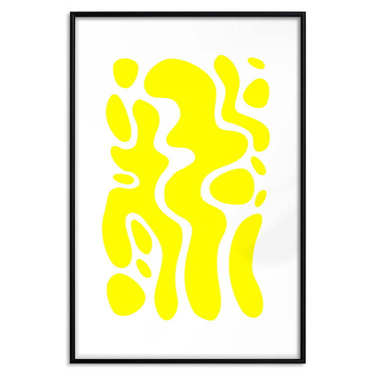 Poster Geometric Abstraction - Light Yellow Spherical Shapes and Forms 149706 additionalImage 19