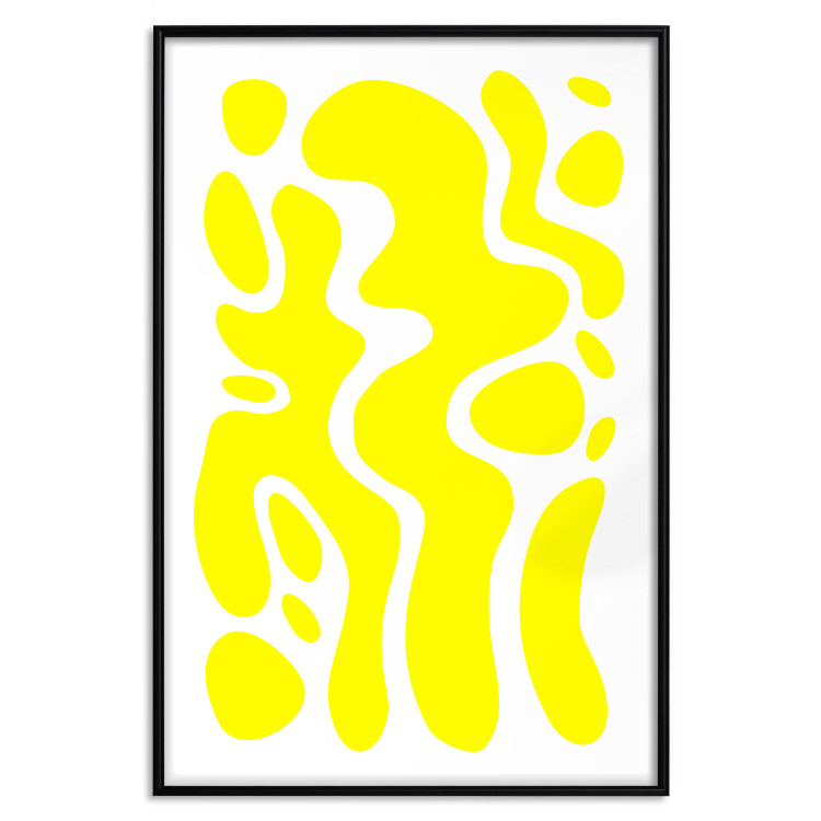 Poster Geometric Abstraction - Light Yellow Spherical Shapes and Forms 149706 additionalImage 17