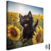 Canvas AI Cat - Black Animal Dancing in a Field of Sunflowers in a Sunny Glow - Square 150106 additionalThumb 8