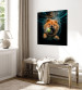 Canvas Print AI Dog Chow Chow - Floating Animal With a Ball in Its Mouth - Square 150206 additionalThumb 4