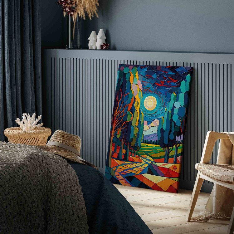 Large canvas print Modern Landscape - A Colorful Composition Inspired by Van Gogh [Large Format] 151106 additionalImage 5