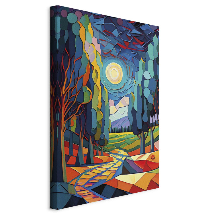 Large canvas print Modern Landscape - A Colorful Composition Inspired by Van Gogh [Large Format] 151106 additionalImage 3