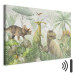 Canvas Print Dinosaurs - Watercolor Reptiles in the Prehistoric Green Jungle 151206 additionalThumb 8
