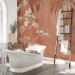 Wall Mural Leaves on the Wall - Composition With Plants on a Background in Terracotta Color 160006 additionalThumb 8