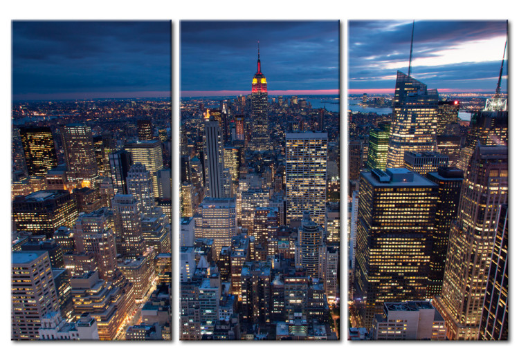 Canvas Art Print View from above - NYC 58306