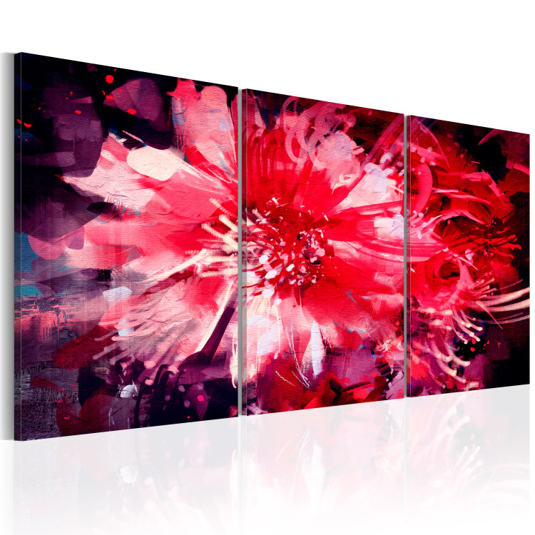 Canvas Print Crimson Flowers 90006 additionalImage 2