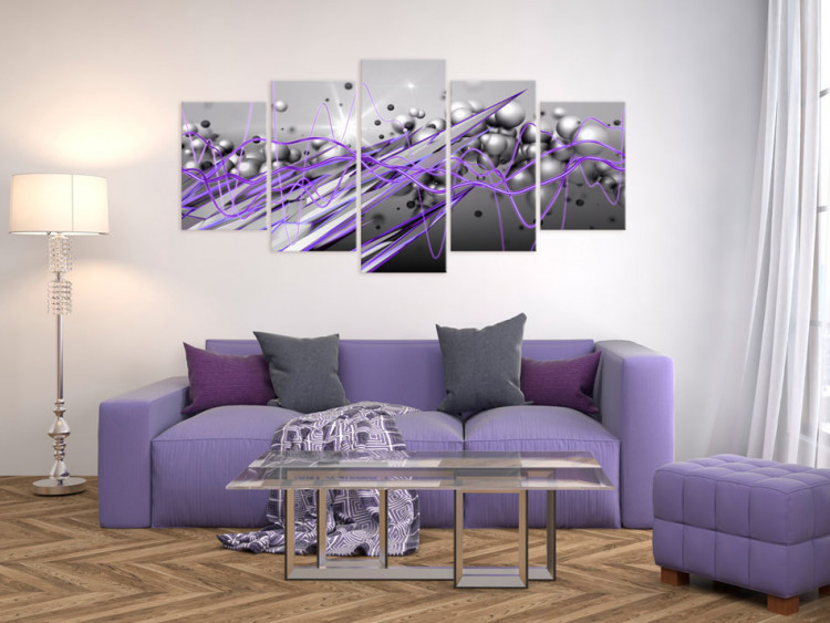 Canvas Art Print Purple Strike 91906 additionalImage 3