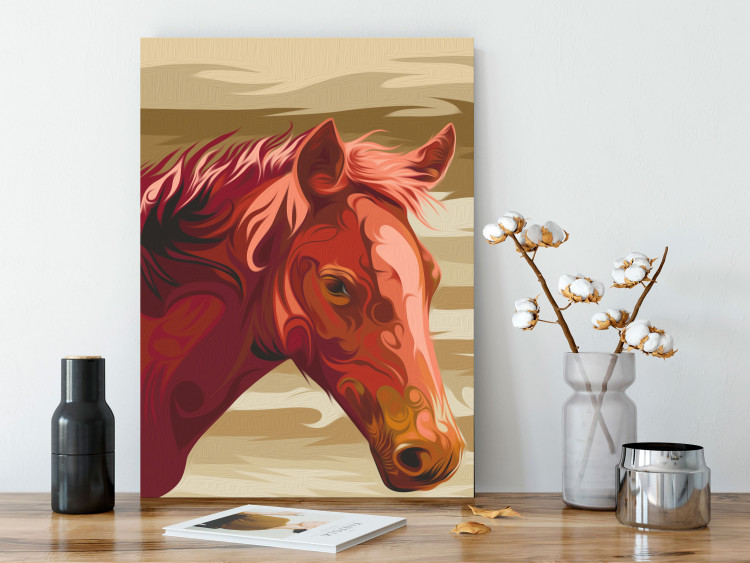 Paint by number Brown Horse 107516 additionalImage 2