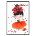 Poster I believe I can fly - girl in a poppy dress and English text 114416 additionalThumb 15