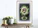Poster Sloth - brown mammal and tropical green leaves on a black background 116316 additionalThumb 13