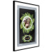 Poster Sloth - brown mammal and tropical green leaves on a black background 116316 additionalThumb 4