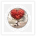 Poster Children under the tree (square) - leaves forming a heart shape 116416 additionalThumb 25