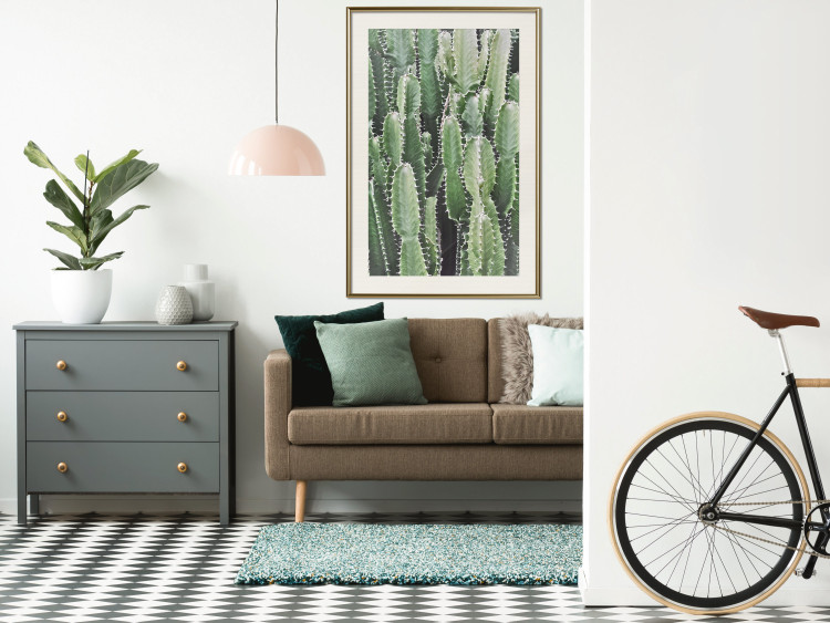 Wall Poster Cactus Garden - composition with prickly plants in green colors 117116 additionalImage 21