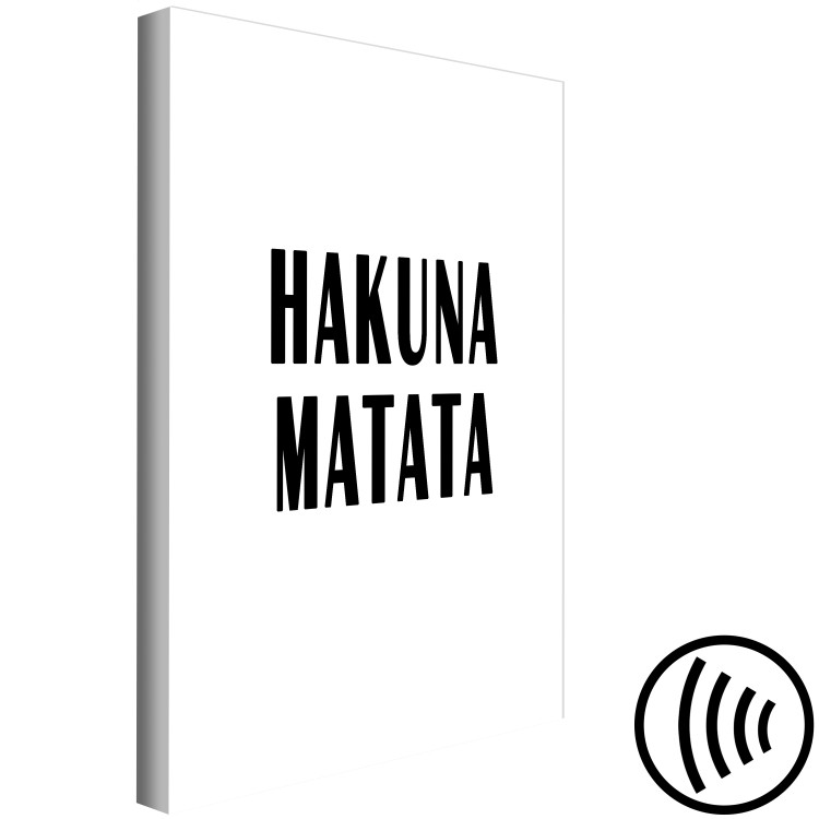 Canvas Inscription: Hakuna Matata - a cult quote in a minimalist version 117416 additionalImage 6