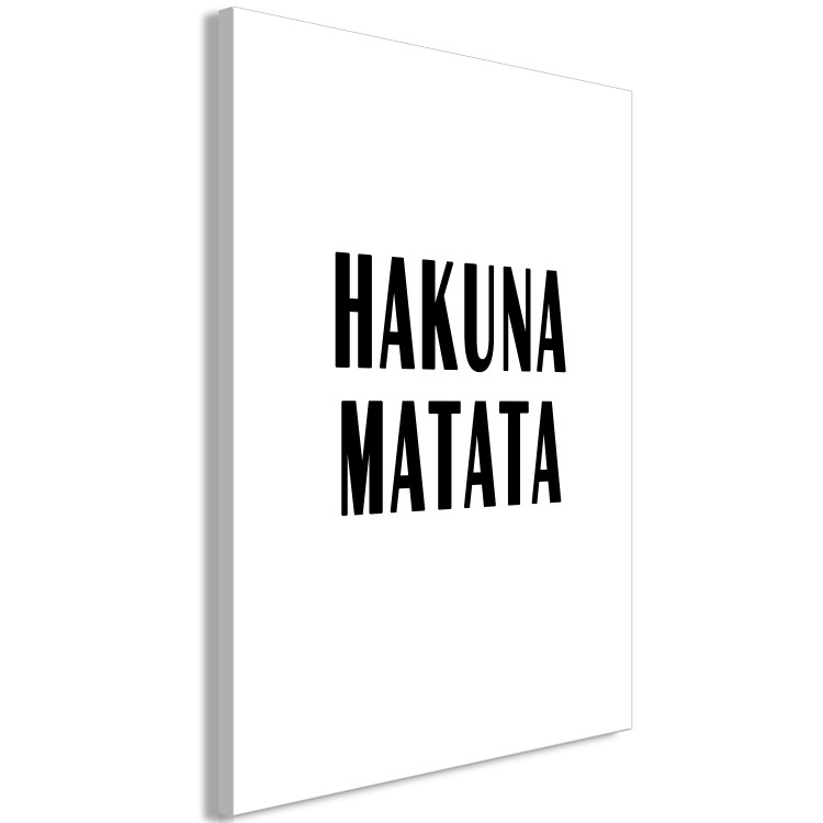 Canvas Inscription: Hakuna Matata - a cult quote in a minimalist version 117416 additionalImage 2
