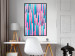 Poster Colorful Pistons - modern abstraction in multicolored rounded stripes 119216 additionalThumb 3