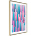 Poster Colorful Pistons - modern abstraction in multicolored rounded stripes 119216 additionalThumb 6