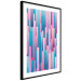 Poster Colorful Pistons - modern abstraction in multicolored rounded stripes 119216 additionalThumb 11