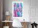 Poster Colorful Pistons - modern abstraction in multicolored rounded stripes 119216 additionalThumb 2
