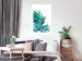 Wall Poster Emerald Palm - green palm tree leaves on a white background 122316 additionalThumb 4