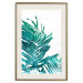 Wall Poster Emerald Palm - green palm tree leaves on a white background 122316 additionalThumb 24