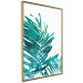 Wall Poster Emerald Palm - green palm tree leaves on a white background 122316 additionalThumb 12