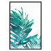 Wall Poster Emerald Palm - green palm tree leaves on a white background 122316 additionalThumb 16