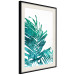 Wall Poster Emerald Palm - green palm tree leaves on a white background 122316 additionalThumb 3