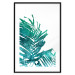 Wall Poster Emerald Palm - green palm tree leaves on a white background 122316 additionalThumb 26