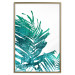 Wall Poster Emerald Palm - green palm tree leaves on a white background 122316 additionalThumb 20