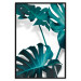 Poster Emerald Nature - tropical green monstera leaves on a white background 123416 additionalThumb 18