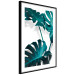 Poster Emerald Nature - tropical green monstera leaves on a white background 123416 additionalThumb 11