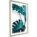Poster Emerald Nature - tropical green monstera leaves on a white background 123416 additionalThumb 6