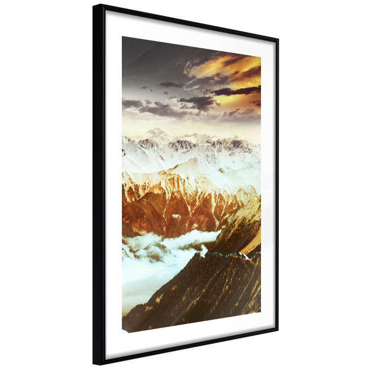 Poster Copper Mountains - mountain landscape against backdrop of clouds and sky 123816 additionalImage 11