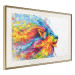 Poster Lion in Colors - abstract colorful animal in artistic motif 127816 additionalThumb 3