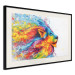 Poster Lion in Colors - abstract colorful animal in artistic motif 127816 additionalThumb 2