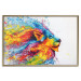 Poster Lion in Colors - abstract colorful animal in artistic motif 127816 additionalThumb 17
