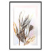 Poster Memory - abstract composition of plants and flowers on light background 128016 additionalThumb 15