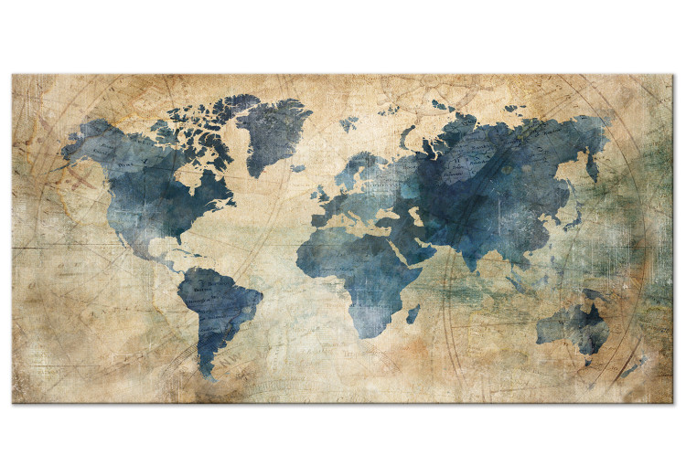 Large canvas print Retro Map II [Large Format] 128616