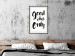 Poster Good Vibes Only - black and white typographic composition in English 128916 additionalThumb 24
