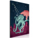 Canvas Art Print Cosmic Octopus (1-part) vertical - abstract composition 129116 additionalThumb 2