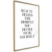 Wall Poster Where Beauty Begins - black English quote on a white background 134216 additionalThumb 9
