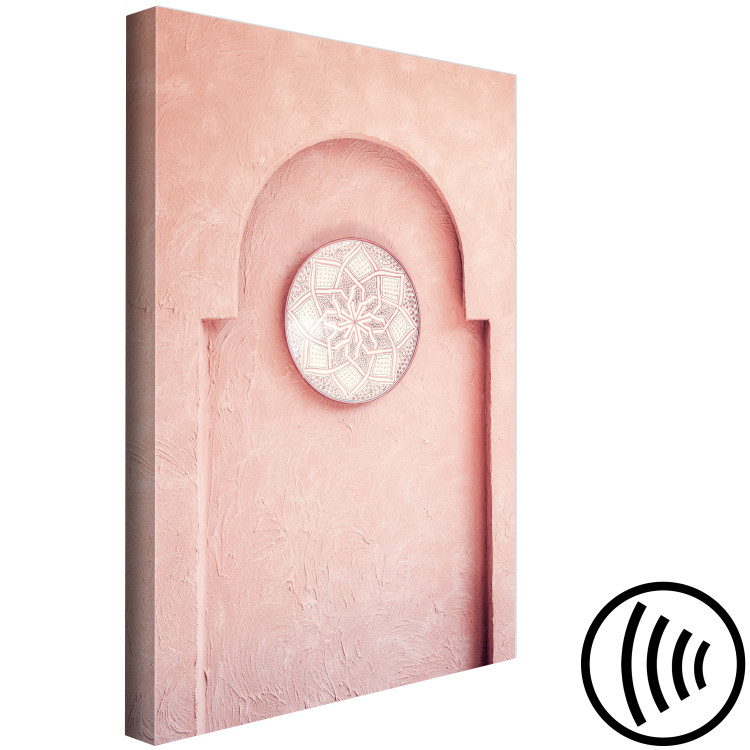 Canvas Print Pink Niche (1-piece) Vertical - Moroccan Arab architecture 134716 additionalImage 6