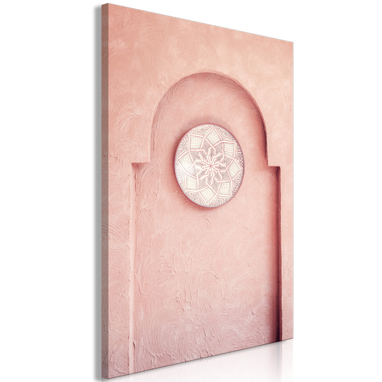 Canvas Print Pink Niche (1-piece) Vertical - Moroccan Arab architecture 134716 additionalImage 2