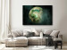 Canvas Print Primeval land - picture of the planet in blurry green colors 135016 additionalThumb 3